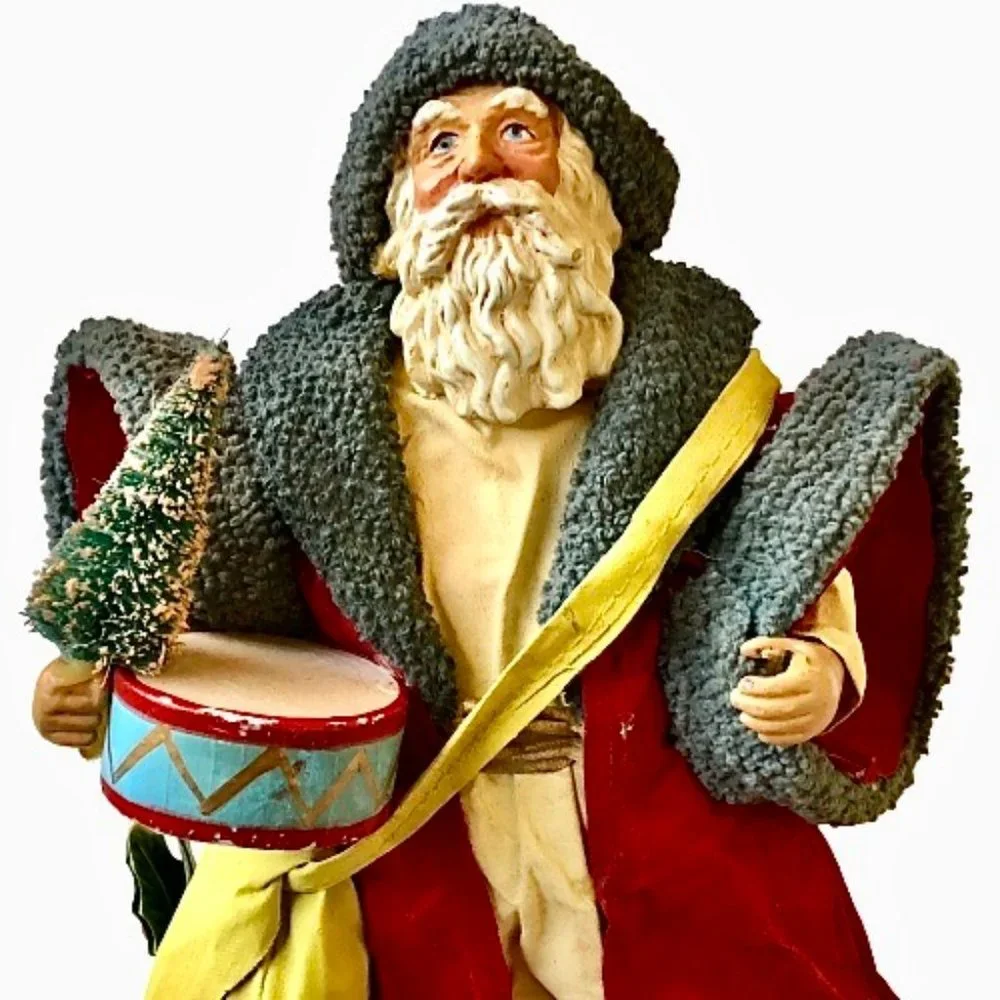 Midwest Imports Paper Mache & Resin Santa Claus Figurine St. Nick